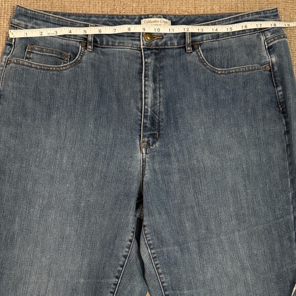 Coldwater Creek Women's Classic Fit Boot Cut Blue Jeans Jeans Size 16 - Picture 4 of 5